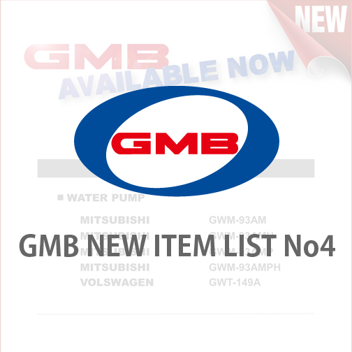 GMB NEW ITEM LIST No4