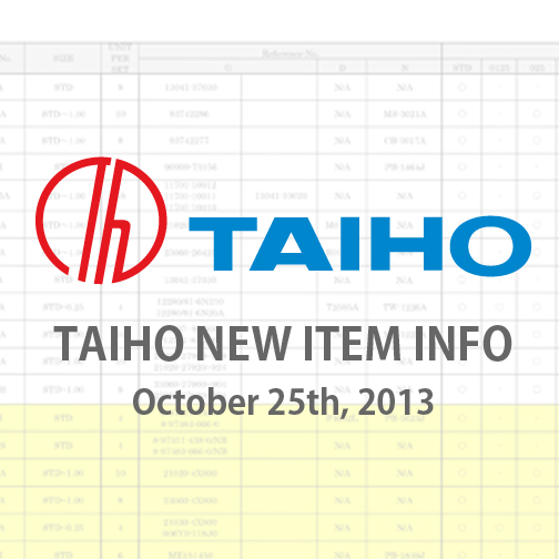 TAIHO NEW ITEM INFO