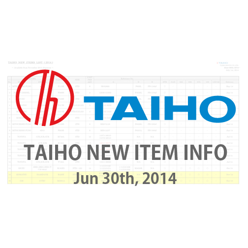 TAIHO NEW ITEM INFO