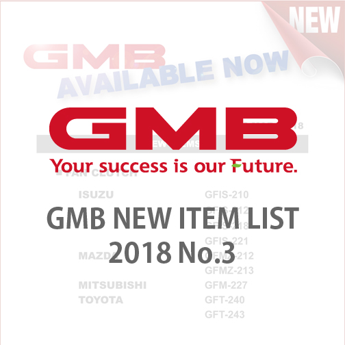 GMB NEW ITEM LIST 2018 No.3