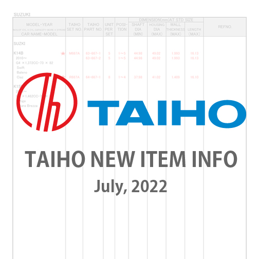TAIHO NEW ITEM INFO
