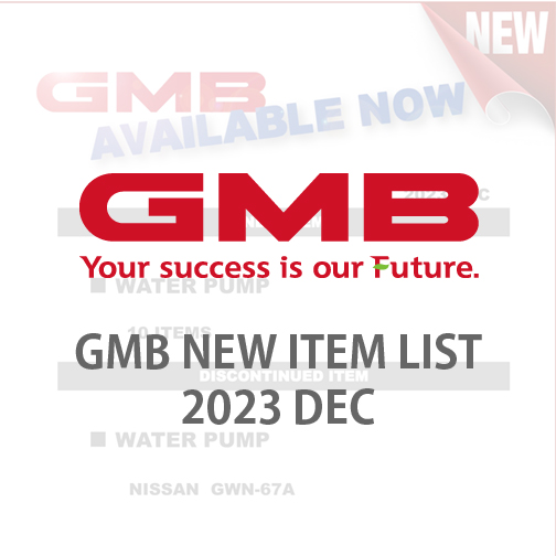 GMB NEW ITEM LIST 2023 DEC