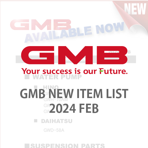 GMB NEW ITEM LIST